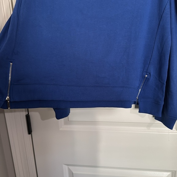 VENUS blue studded open shoulder top size 1X - Picture 3 of 5